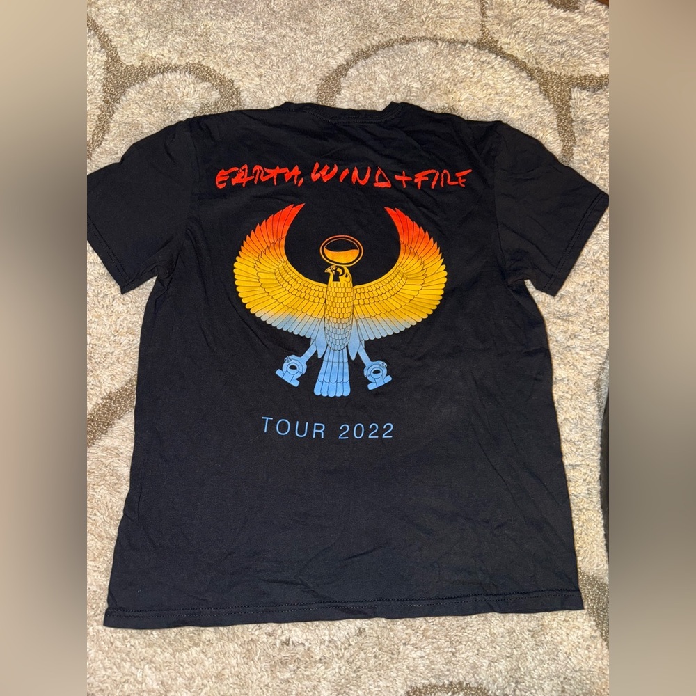 Earth Wind & Fire Tour 2022 Double Sided Black Size Medium - Picture 4 of 5